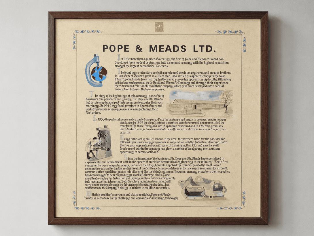 Pope & Meads History